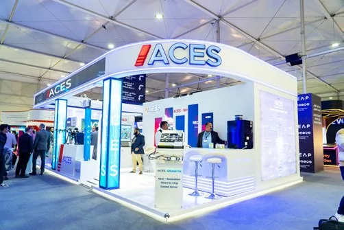 ACES technology pavilion live on the exhibition floor